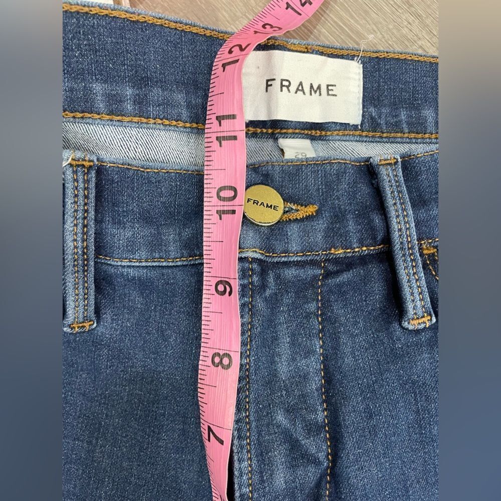 FRAME 24-hour High Waist Crop Skinny Jeans In Henning Size 29 - Picture 7 of 7